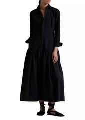 Ralph Lauren: Polo Shirred Yoke Oxford Maxi Shirtdress