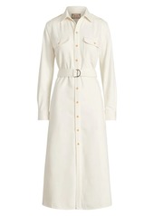 Ralph Lauren: Polo Showl Cotton Twill Safari Shirt Dress