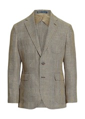 Ralph Lauren Polo SIngle-Breasted Houndstooth Blazer