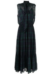 Ralph Lauren: Polo sleeveless plaid maxi dress