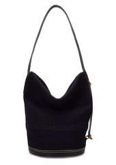 Ralph Lauren: Polo Slouched Wool-Blend & Leather Bucket Bag