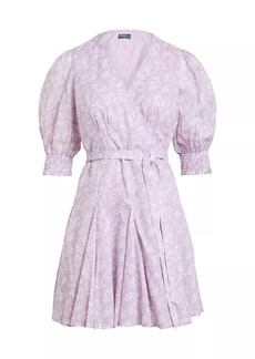 Ralph Lauren: Polo Soma Floral Cotton Wrap-Front Minidress