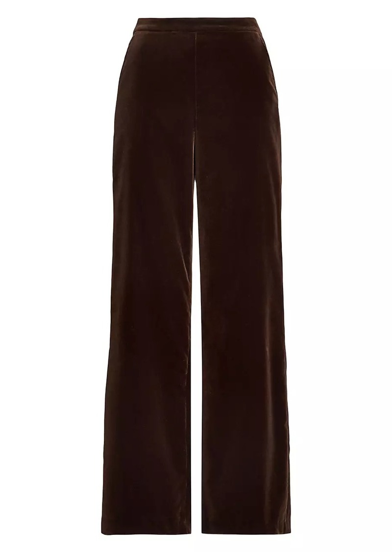 Ralph Lauren: Polo Stretch-Cotton Velvet Wide-Leg Pants