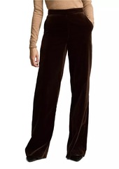 Ralph Lauren: Polo Stretch-Cotton Velvet Wide-Leg Pants