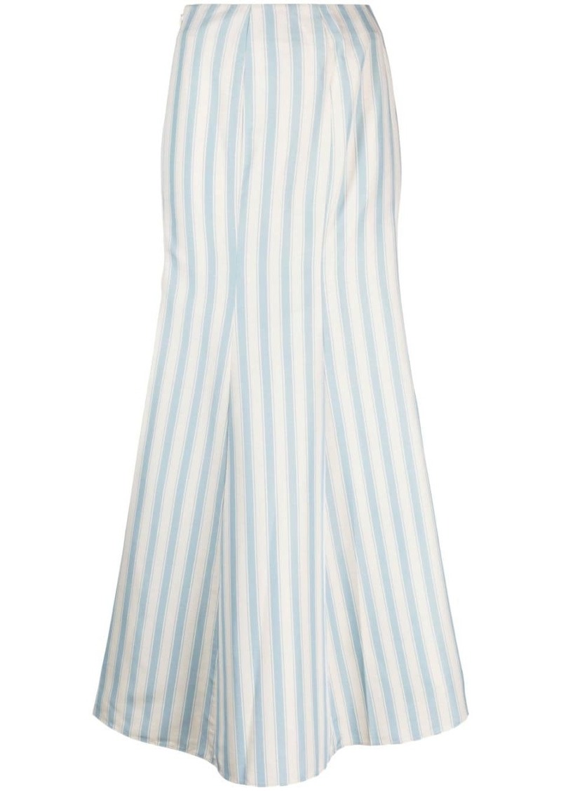 Ralph Lauren: Polo stripe-print maxi skirt
