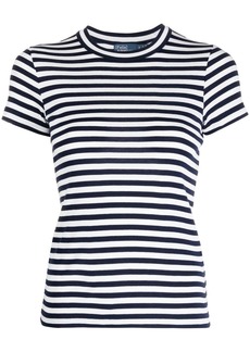Ralph Lauren: Polo stripe-print ribbed T-shirt