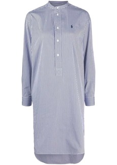 Ralph Lauren: Polo striped collarless cotton shirtdress