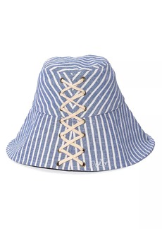 Ralph Lauren: Polo Striped Cotton-Blend Rope Sunhat