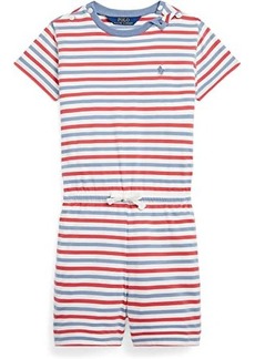 Ralph Lauren: Polo Striped Cotton Jersey Romper (Toddler/Little Kids)