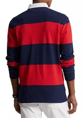 Ralph Lauren Polo Striped Cotton Long-Sleeve Polo Shirt