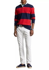 Ralph Lauren Polo Striped Cotton Long-Sleeve Polo Shirt