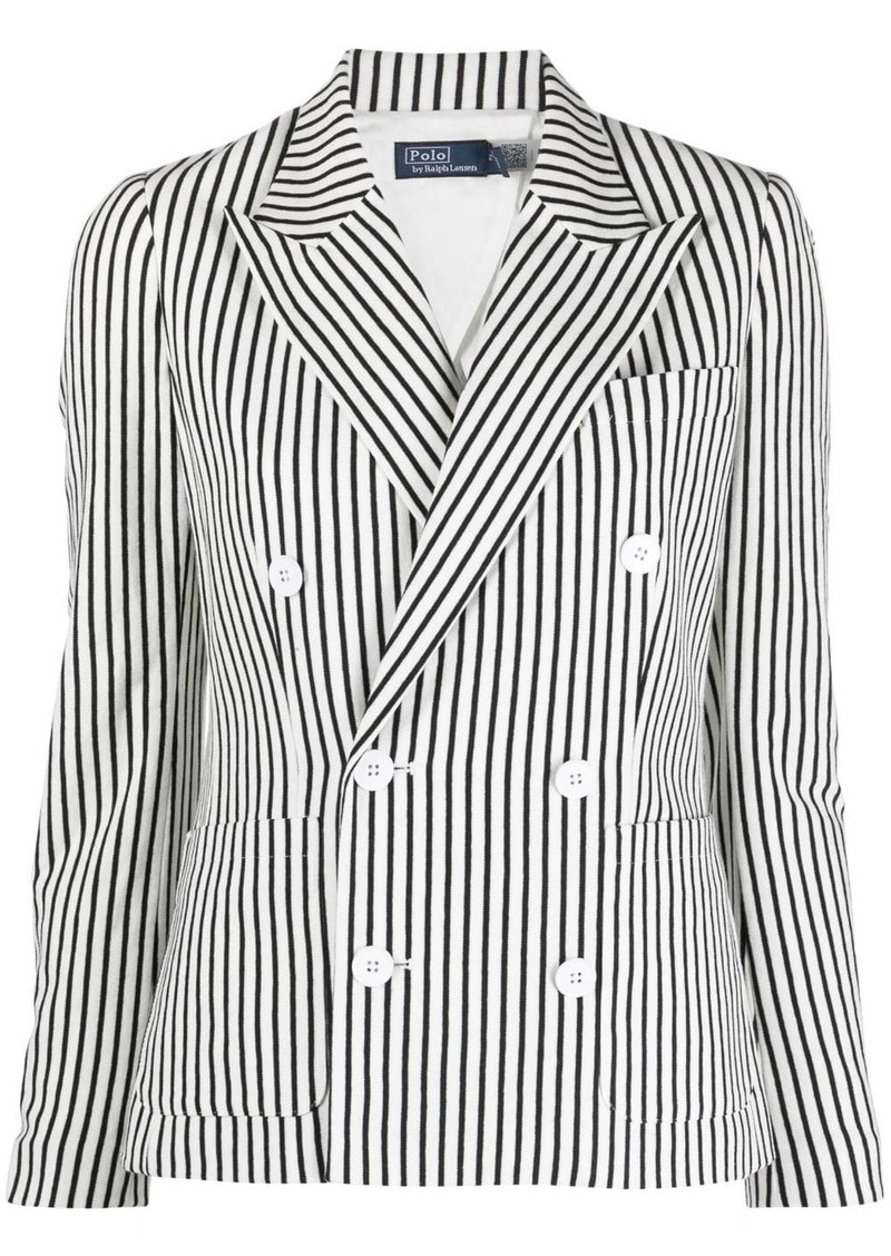 Ralph Lauren: Polo striped double-breasted blazer