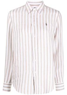 Ralph Lauren: Polo striped linen button-up shirt