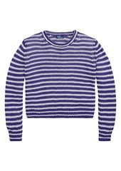 Ralph Lauren: Polo Striped Linen-Cotton Sweater