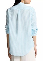 Ralph Lauren: Polo Striped Linen Oversized Shirt