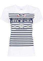 Ralph Lauren: Polo striped-logo print t-shirt