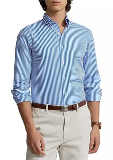 Ralph Lauren Polo Striped Long-Sleeve Button-Down Sport Shirt