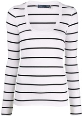 Ralph Lauren: Polo striped long-sleeve sweatshirt