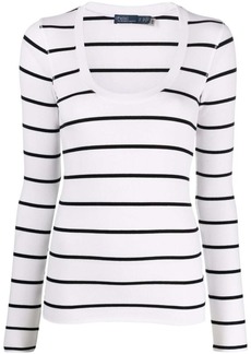 Ralph Lauren: Polo striped long-sleeve sweatshirt