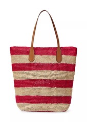 Ralph Lauren: Polo Striped Raffia Tote Bag