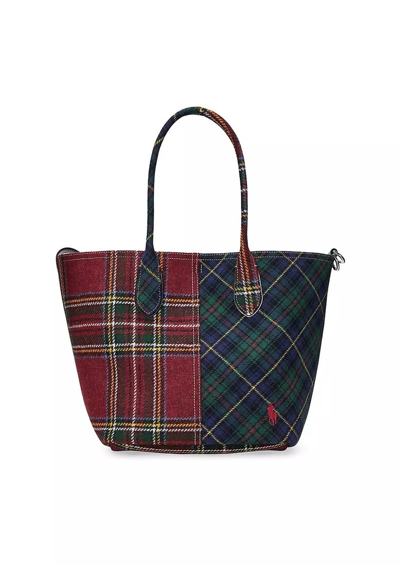 Ralph Lauren: Polo Tartan Patchwork Wool Tote Bag