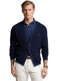 Ralph Lauren Polo Textured Cotton-Linen V-Neck Cardigan