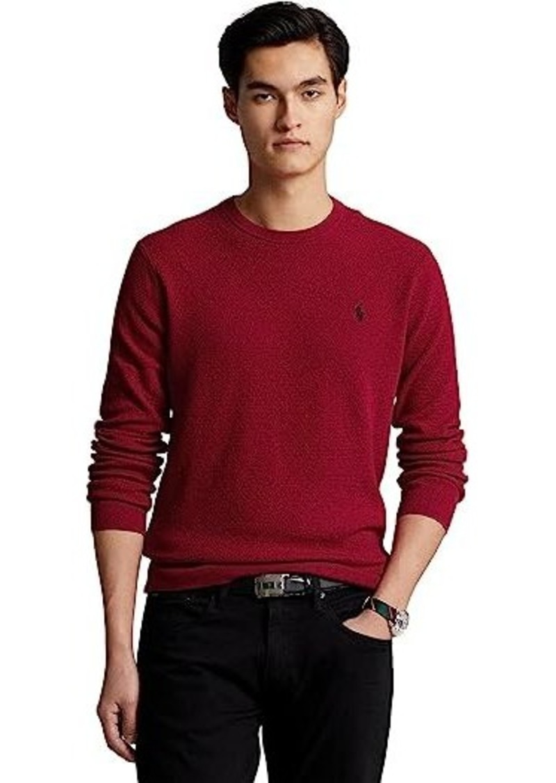 Ralph Lauren Polo Textured-Knit Cotton Sweater