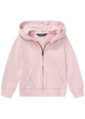 Ralph Lauren: Polo Toddler and Little Girls French Terry Full-Zip Hoodie - Hint Of Pink