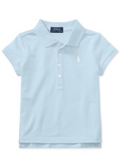Ralph Lauren: Polo Polo Ralph Lauren Toddler and Little Girls Short Sleeve Stretch Cotton Mesh Polo Shirt - Baja Pink
