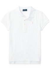 Ralph Lauren: Polo Polo Ralph Lauren Toddler and Little Girls Short Sleeve Stretch Cotton Mesh Polo Shirt - Baja Pink