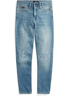 Ralph Lauren: Polo Tompkins Stretch Skinny Fit Jeans in Erly Wash (Big Kids)