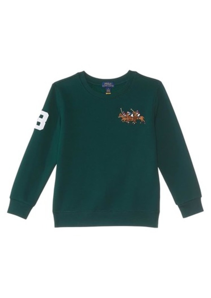 Ralph Lauren: Polo Triple-Pony Fleece Sweatshirt (Toddler/Little Kids)