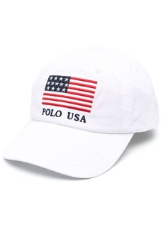 Ralph Lauren Polo USA-flag detail baseball cap