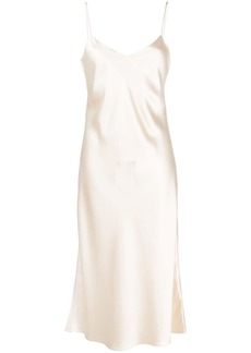 Ralph Lauren: Polo V-neck silk midi dress