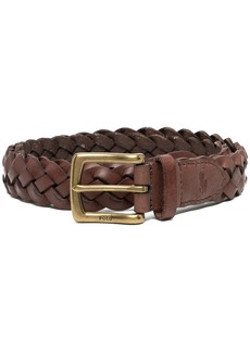 Ralph Lauren Polo vegan leather braided belt