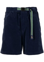 Ralph Lauren Polo velvet buckled-waistband shorts