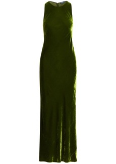 Ralph Lauren: Polo velvet slip-on maxi dress