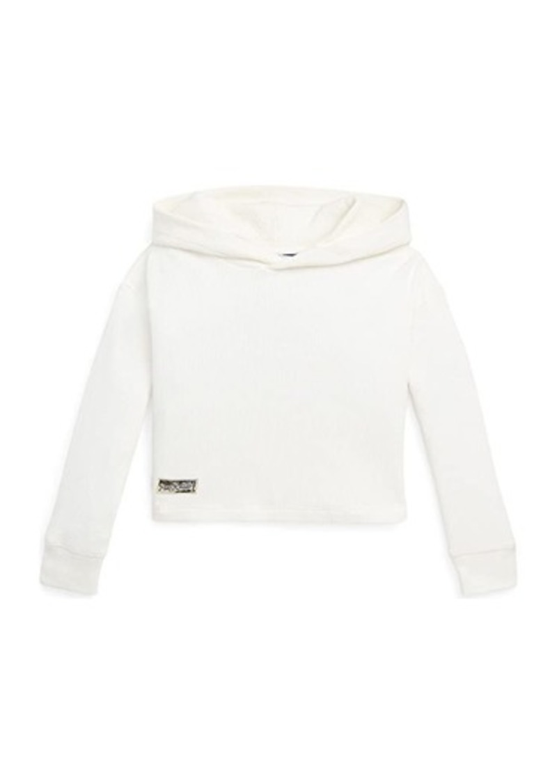 Ralph Lauren: Polo Waffle-Knit Boxy Hooded Tee (Toddler)