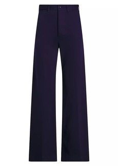 Ralph Lauren: Polo Wide-Leg Cotton-Blend Twill Pants