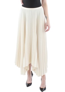 Ralph Lauren: Polo Womens Pleated Midi Asymmetrical Skirt