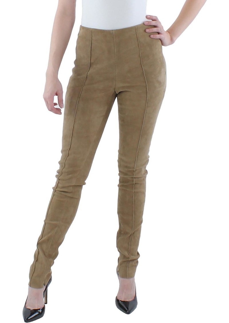 Ralph Lauren: Polo Womens Suede Pleated Skinny Pants