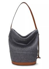 Ralph Lauren: Polo Wool & Leather Bucket Bag