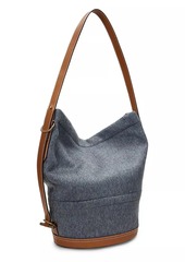 Ralph Lauren: Polo Wool & Leather Bucket Bag