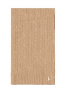 Ralph Lauren: Polo Wool And Cashmere Cable-Knit Scarf