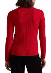 Ralph Lauren: Polo Wool Cable-Knit Crewneck Sweater