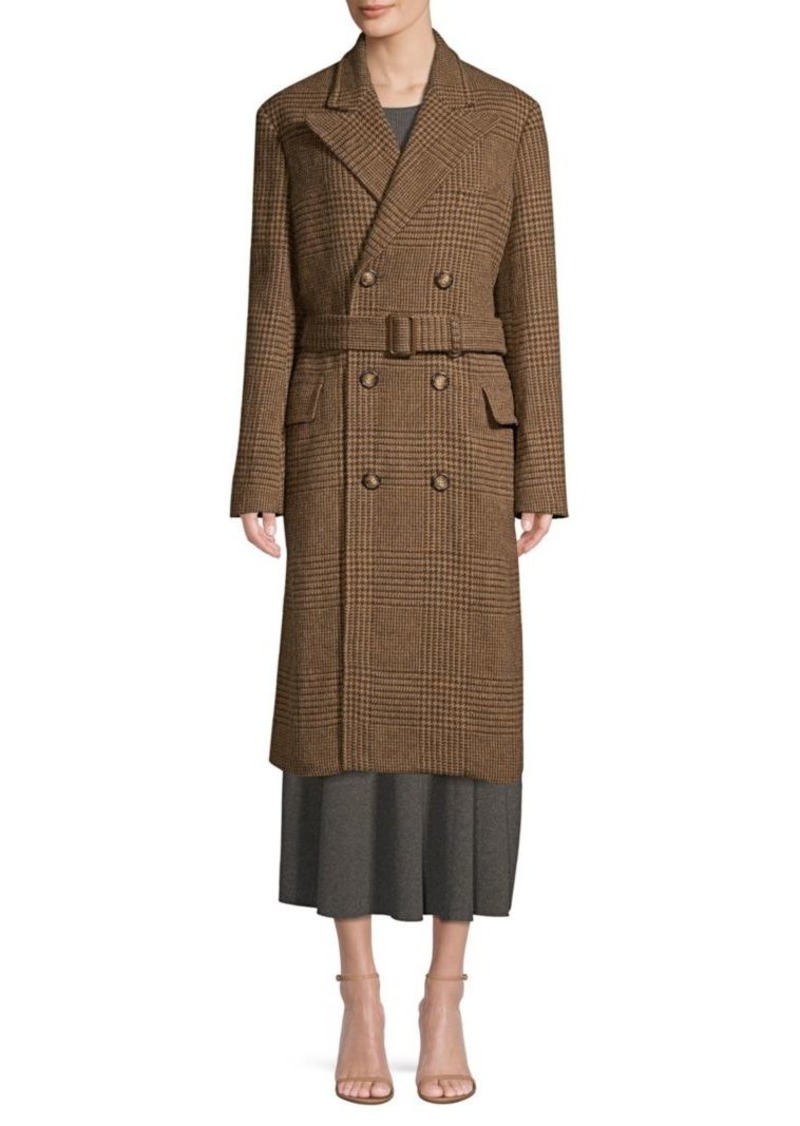 Ralph Lauren: Polo Wool Houndstooth Trench Coat | Outerwear