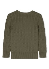 Ralph Lauren Pony-motif cable-knit jumper