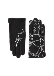 Ralph Lauren Printed Suede Belting Glove