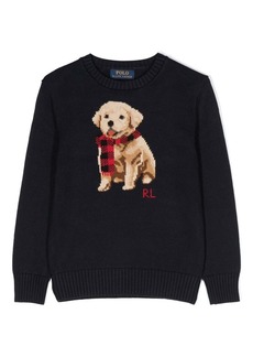 Ralph Lauren Puppy intarsia-knit cotton jumper