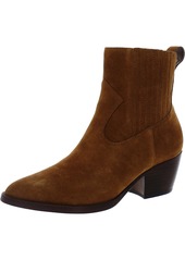Ralph Lauren Racquel Womens Suede Pointed Toe Ankle Boots